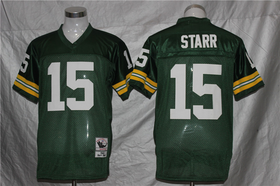 Men's Green Bay Packers Bart Starr Mitchell & Ness Green Legacy Jersey